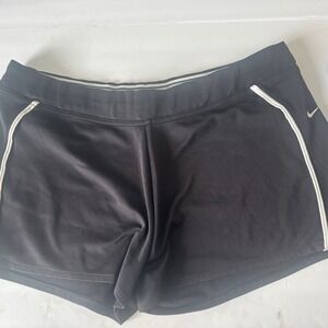 Nike Running Shorts Athletic Gym Training Black White Trim XL